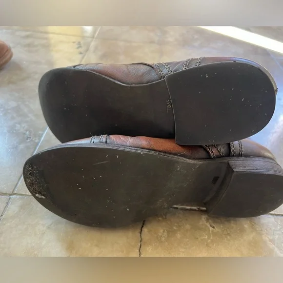 Steve Madden ladies lace up leather boots size 6.5 preowned good condition Brown - Picture 5 of 13